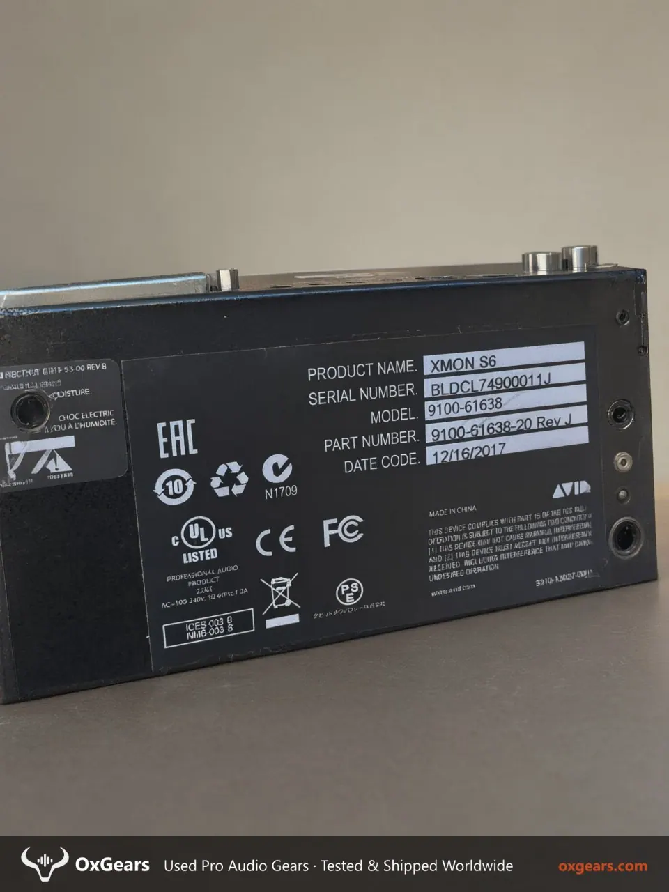 Avid XMON Monitor Controller 6