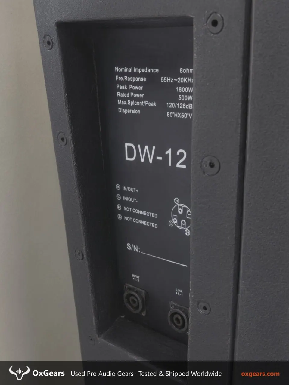 DONBN DW-12 Enceinte professionnelle pleine bande 4